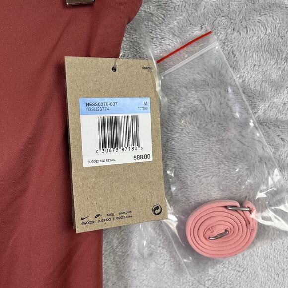 Nike Women's One Piece Swimsuit in Rust and Pink - Picture 4 of 12